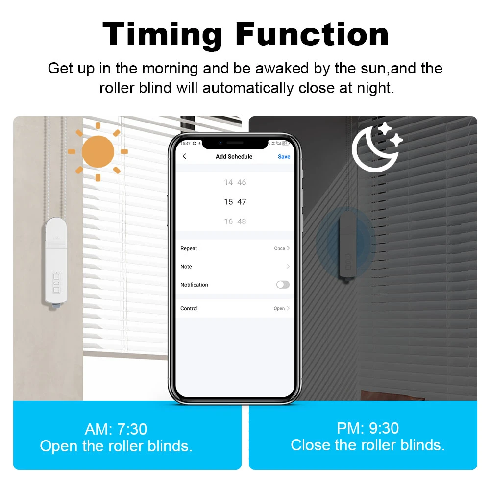 Tuya الذكية زيجبي محرك الستائر الكهربائية لتقوم بها بنفسك سلسلة بمحركات الستائر الدوارة الظل مصراع محرك العمل ل أليكسا جوجل المنزل أليس #4