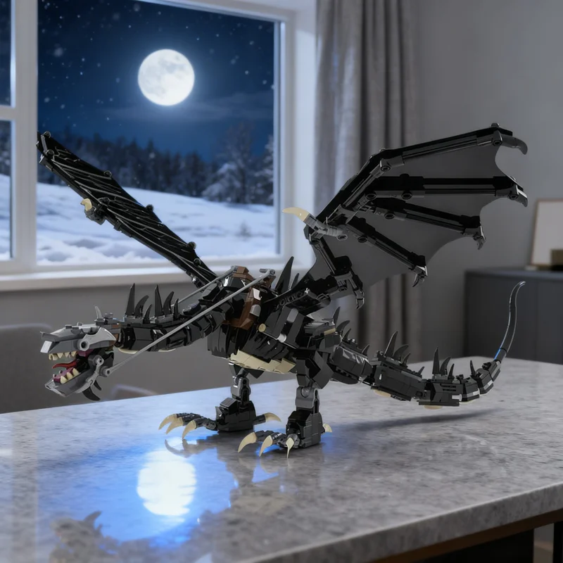 

799pcs MOC Fell Beast Fobkb002 Hobbit Lord Rings The Model Building Blocks Architecture Christmas Gifts Toy Idea Education DIY