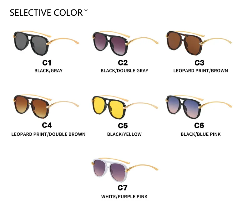 Vintage Knoten Bein Oversize Quadratische Cat Eye Sonnenbrille für Frauen Neue Mode Legierung Schwarz Gradienten Sonnenbrille Damen Elegante Shades – Detail 6
