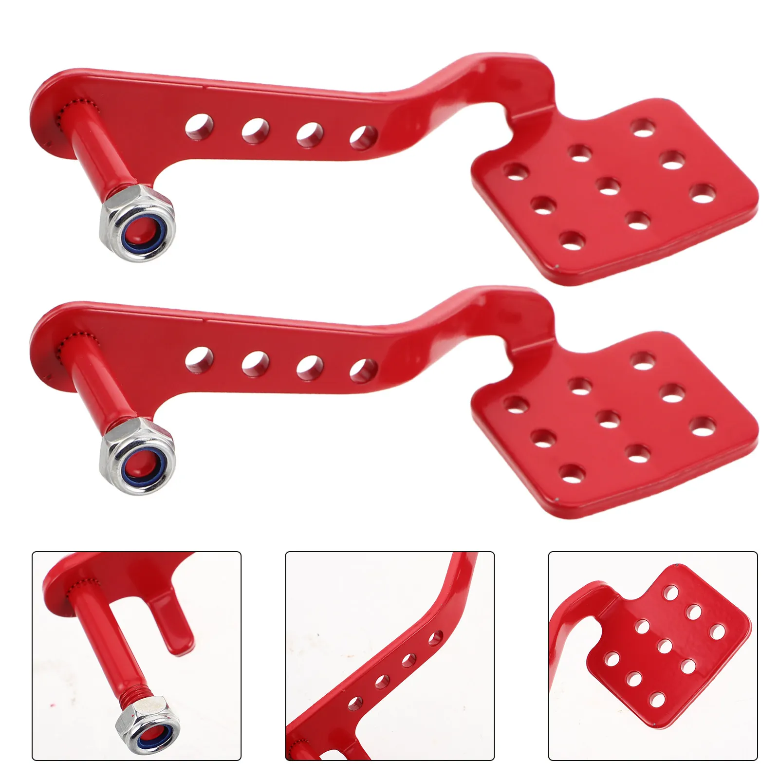 

1 Set Brake Throttle Pedal Replacement For Metal Modified Part Durable Kart Brake System Enhanced Acceleration Metal