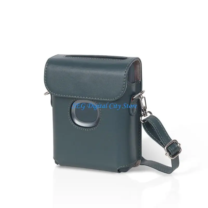 U75B PU Leather Protective Case With Shoulder Straps for Square Link Smartphone Photo Printer