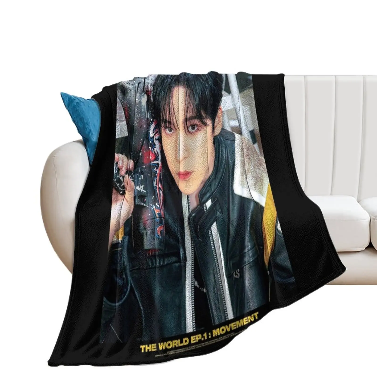 

Yunho - Ateez Throw Blanket blankets ands halloween Blankets