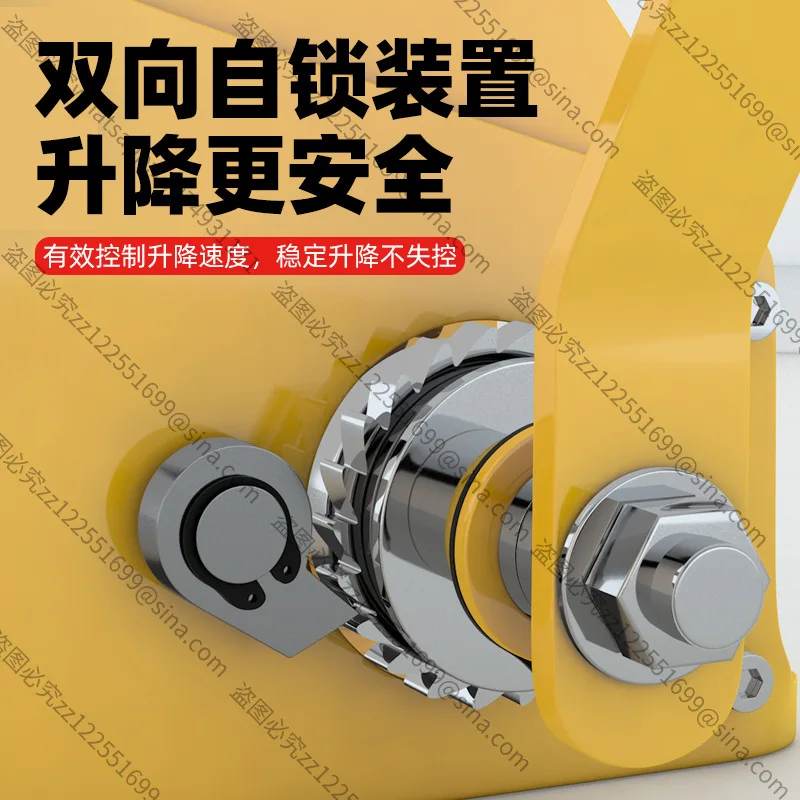 Suitable for hand winch two-way self-locking manual winch 1200 pounds manual winch small household traction lifting crane