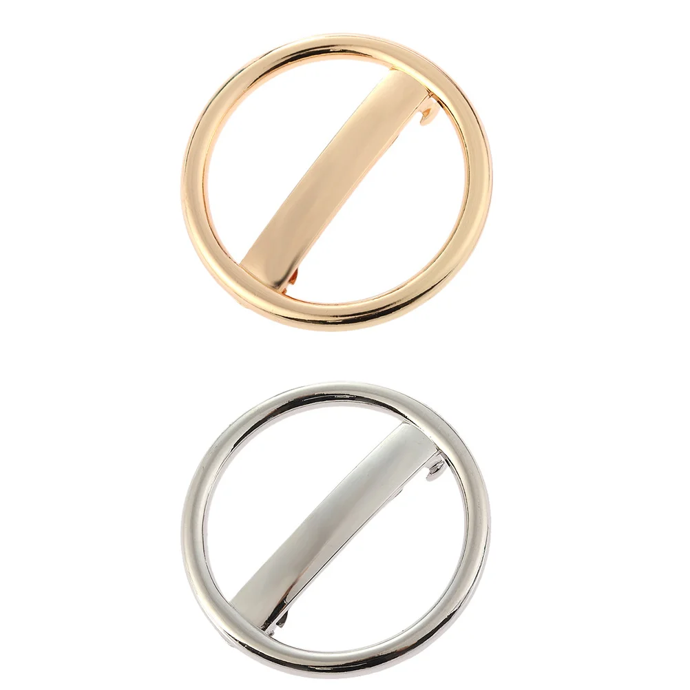 

2pcs Spring Clips Metal Circle Hairpins French Style For Women Fashion Hair Barrettes Alloy Hair Styling Accessories