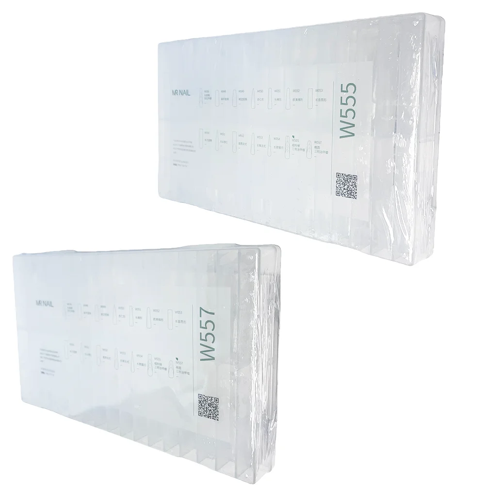 MR NAIL Sandwich Nail Mode Rapid Extension Paperless Tray Crystal Included Bottom and top template Easy ExtensionFor Nail Salon