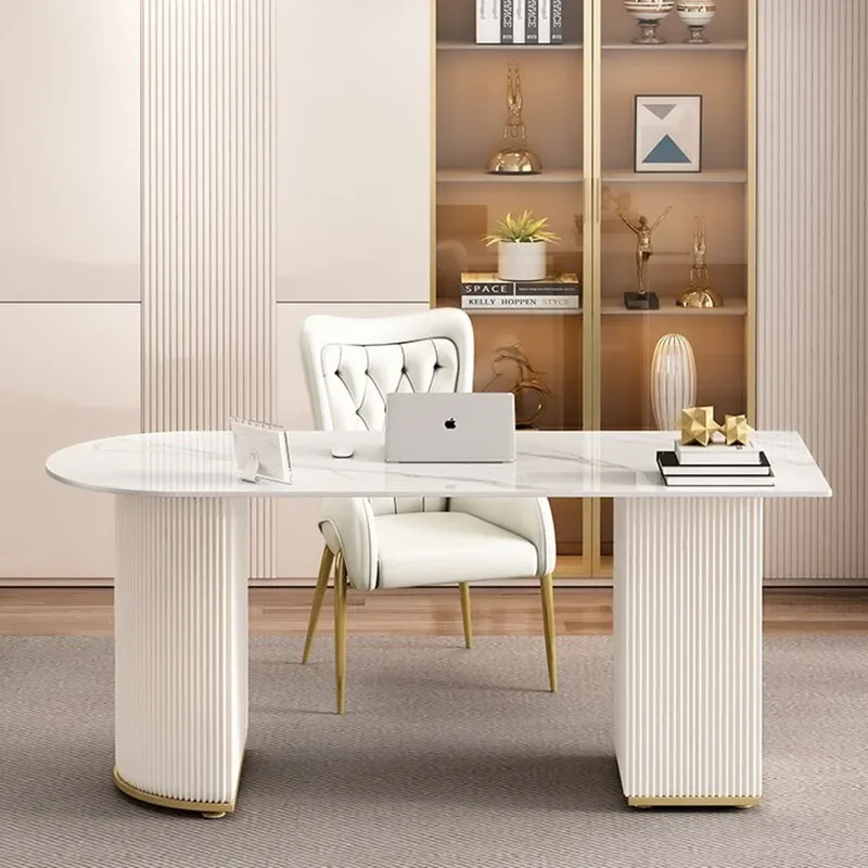 

Современный письменный стол для конференций, игровое хранилище, настольный стол для макияжа, рабочий стол, организация, стоячая Scrivania Tavolo, мебель для дома