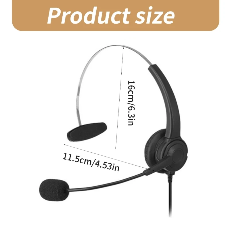 M17B USB 3,5 mm Telefon-Headset Mikrofon Noise Cancelling Kopfhörer Call-Center-Headset für Mobiltelefon-Geschäftsgespräche