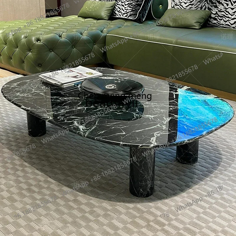X CQYMarble coffee table simple modern minimalist living room home designer creative coffee table
