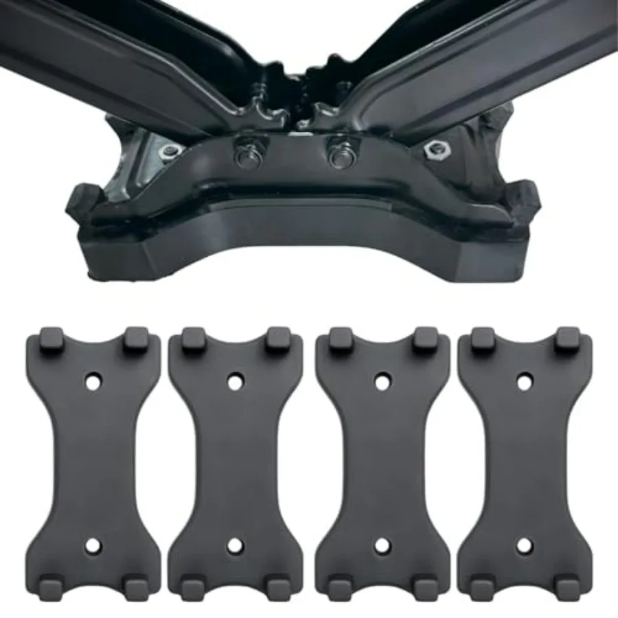 

RV Stabilizer Jack Pads Heavy Duty Snap-On Leveling Block for Scissor Jacks 4 PCS Black Durable Non-Slip Surface