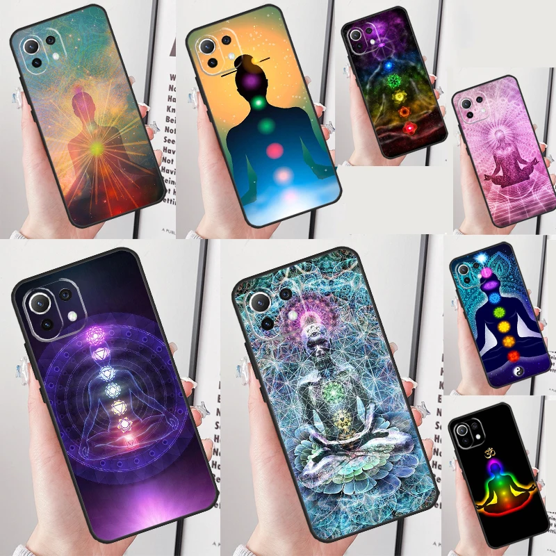 Mandala Chakra Insist Yoga funda para Xiaomi 13 11T 12T Pro 12 Lite 12X funda para POCO X3 X4 X5 F5 Pro F4 GT C40 M5s F3