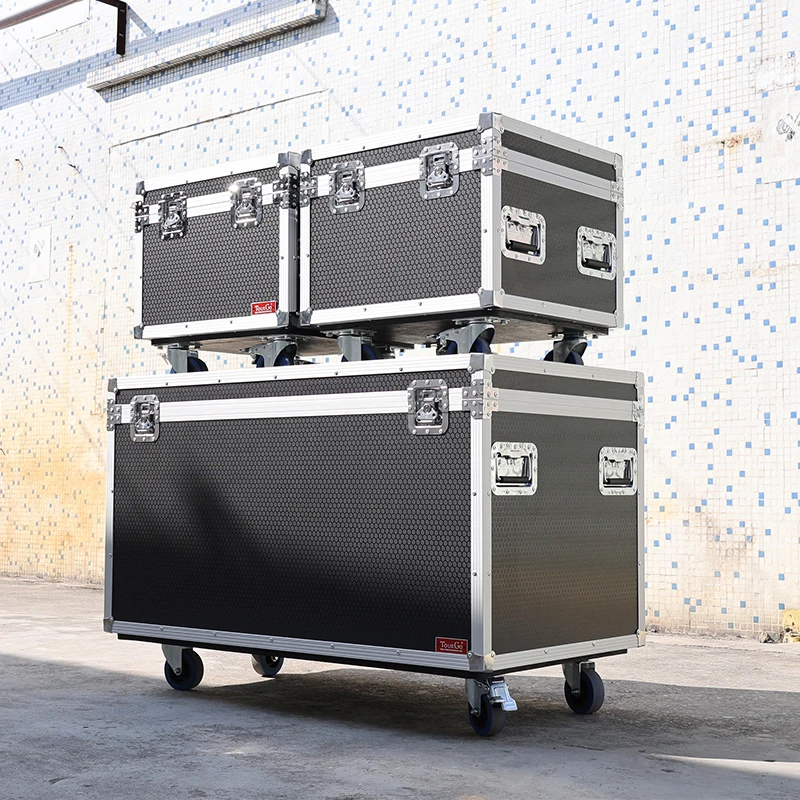 Truck Utility ATA Flight Case Cable Storage Road Case with Dividers Tray and 4
