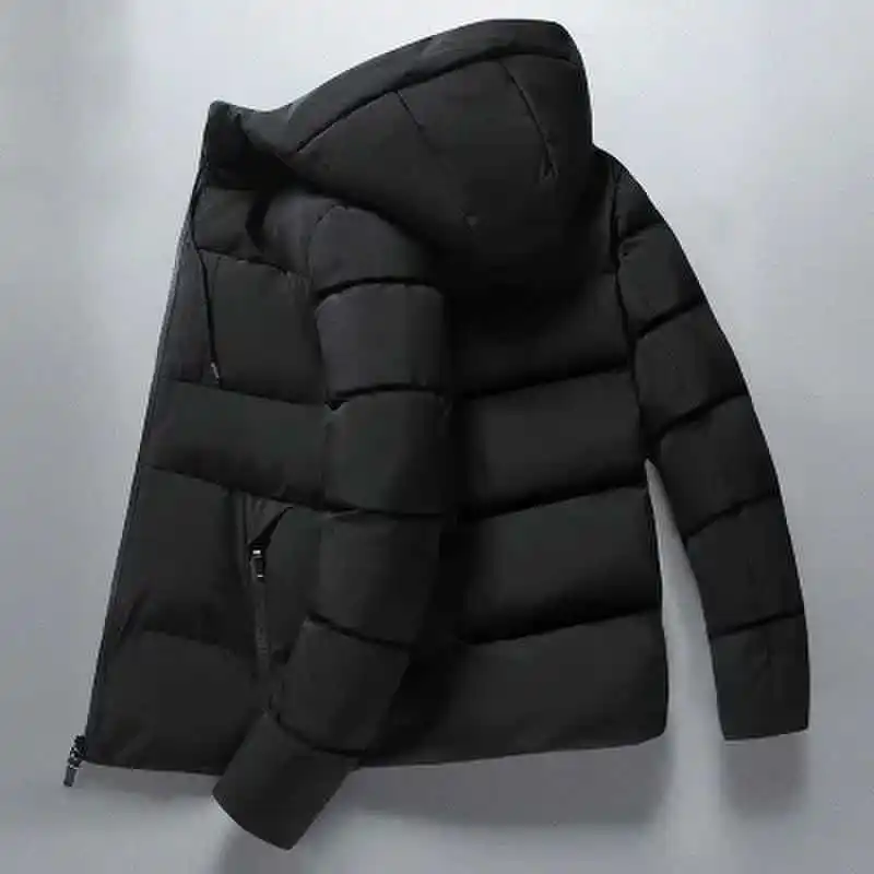 Prowow Baumwolljacke Herren Herbst Winter neue Jacke einfarbige Baumwolle Herren Baumwolljacke