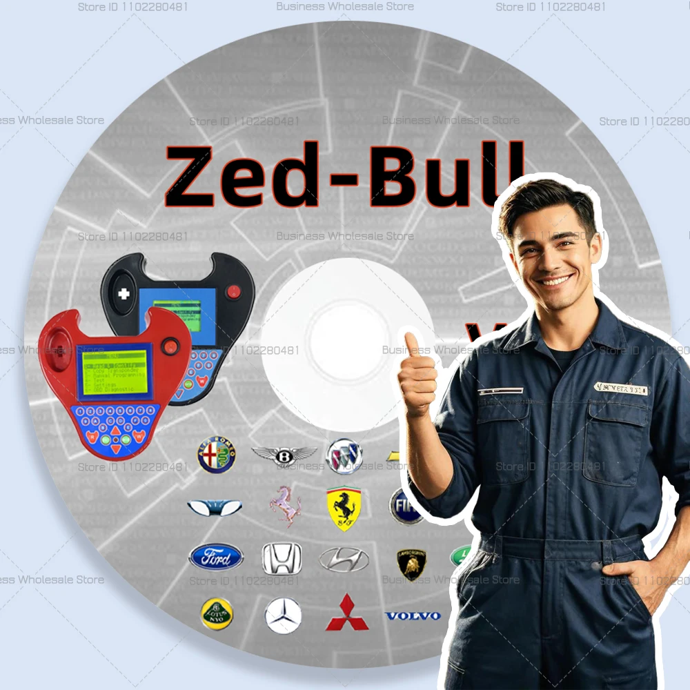 High Quality EFFI Zed-Bull Clone V2.7.2 Smart Zed-Bull Key Transponder Mini ZED BULL 508 Key Programmer V2.7.2 Software Link
