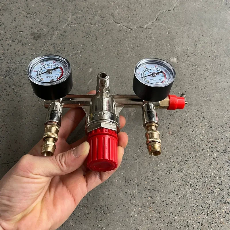 Effective Bracket Assembly Pressure Gauge Without Switch Bracket Air Compressor Oil-free Machine Silent Air Pump Accessories