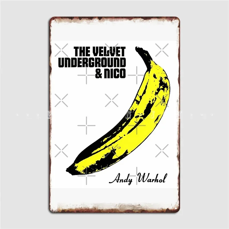 The Velvet Underground Metal Plaque Poster Club Home Garage Club Retro Wall Plaque Tin Sign Poster