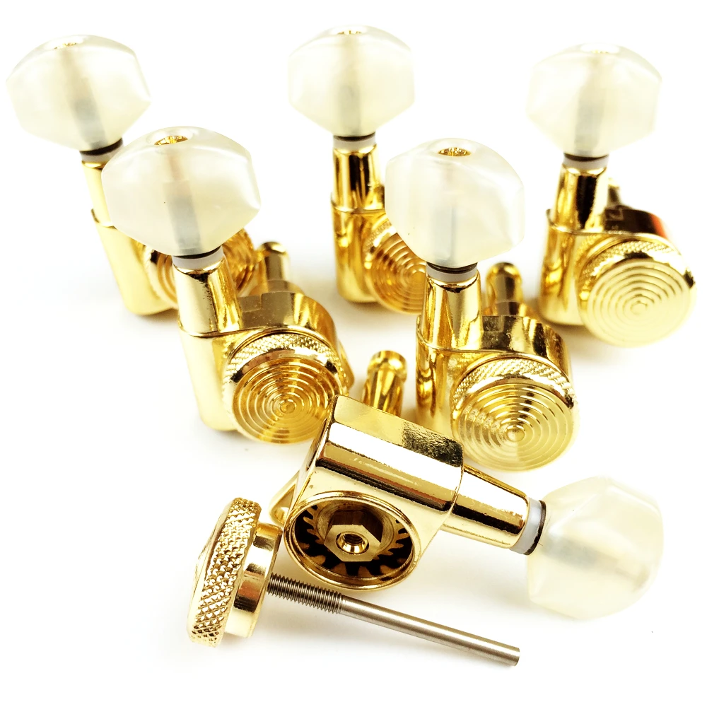 

Gold Guitar Locking Tuners Electric Guitar Machine Heads Tuners JN-07SP Lock Tuning Pegs ( With packaging )