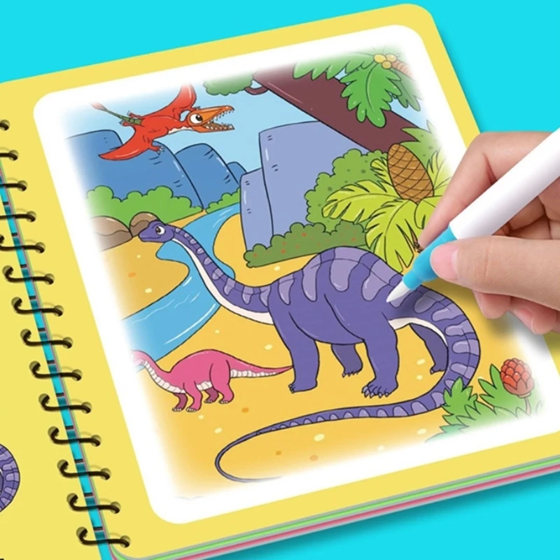 Trẻ Sách vẽ màu nước cho sự tham gia và chơi sáng tạo