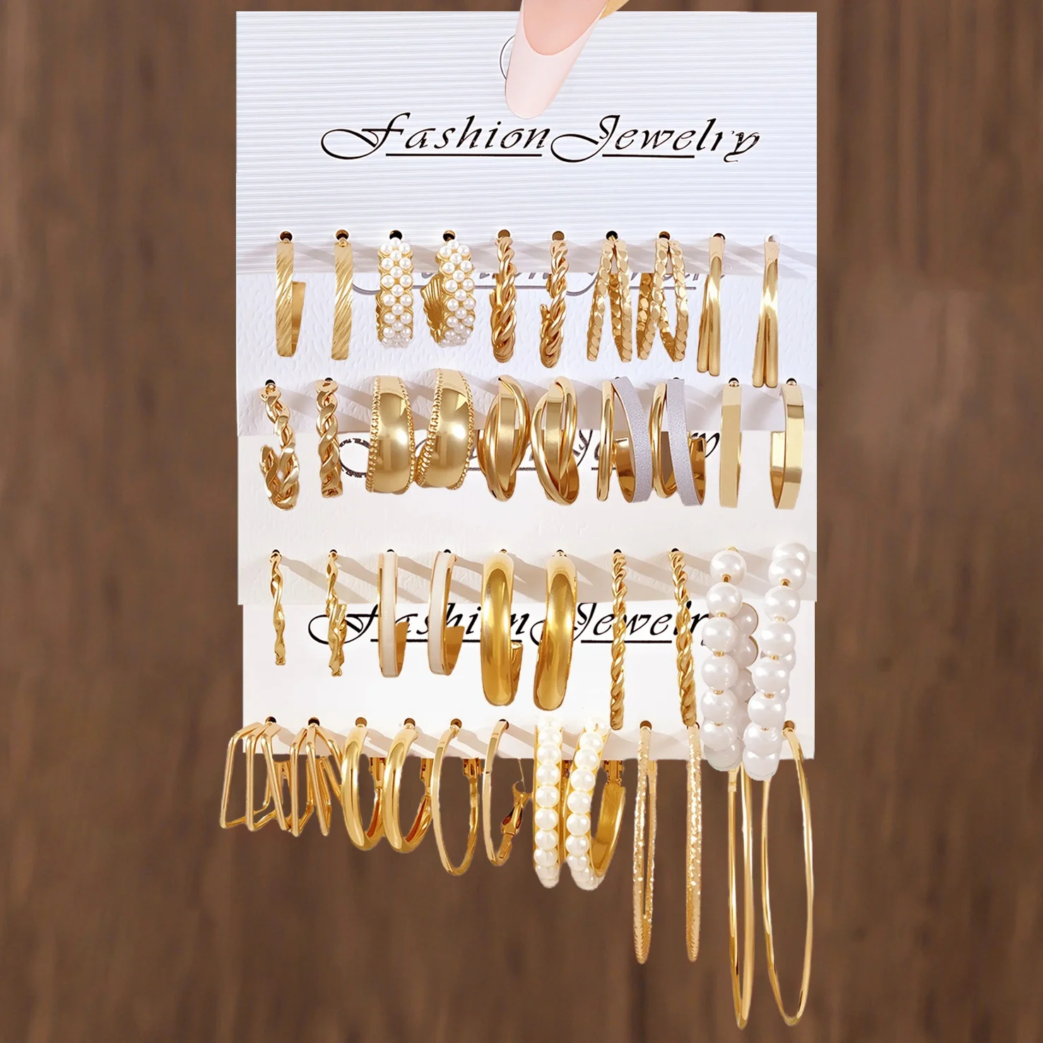 مجموعة أقراط هندسية مربعة الشكل من الاتحاد الأوروبي والولايات المتحدة الأكثر مبيعًا عبر الحدود - أقراط دائرية راقية للنساء #1