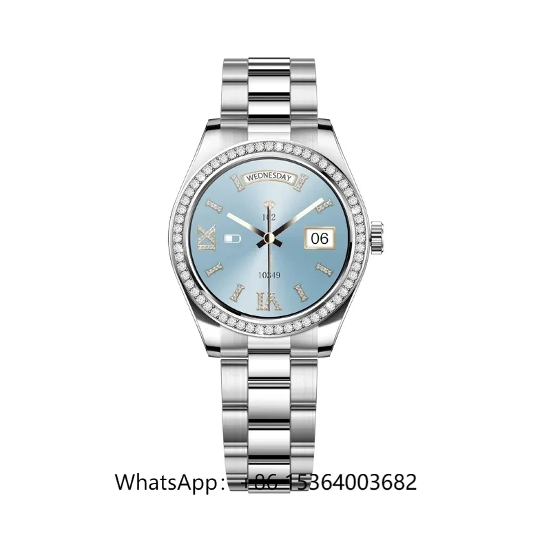 TJXL-I80 الساعات الذكية AMOLED للنساء 1.28 بوصة BT Call Relogio Smartwatch مراقب معدل ضربات القلب الأجهزة التي يمكن ارتداؤها