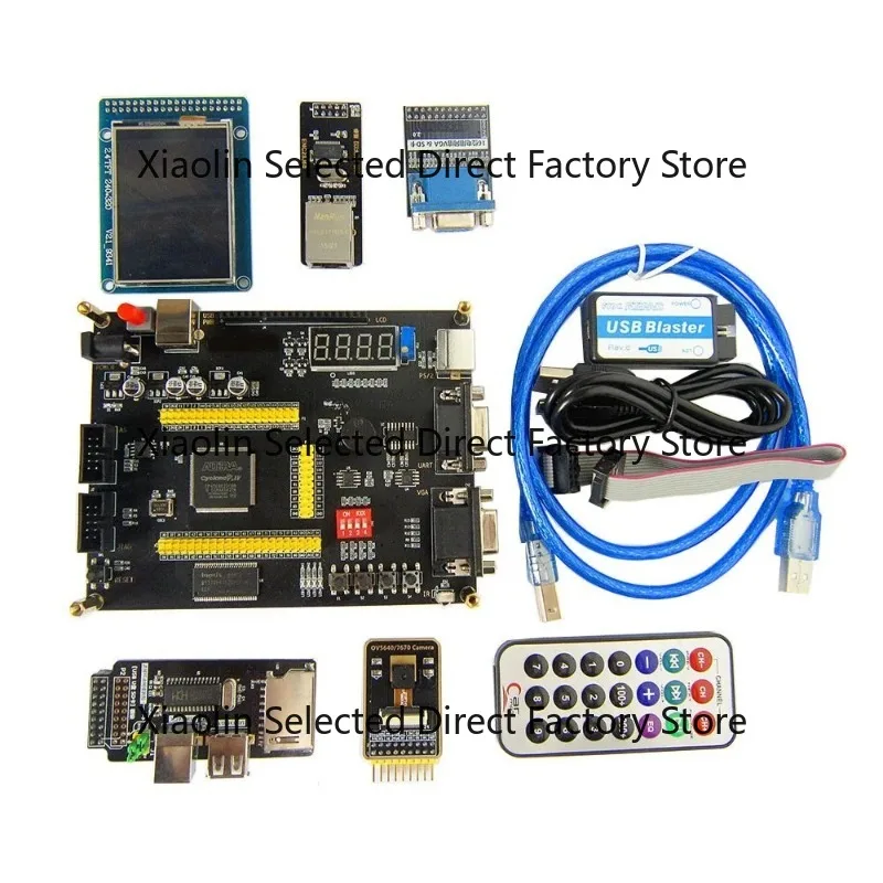 FPGA Development Board Alte1ra Cyclone IV EP4CE NIOSII   USB Blaster  LCD VGA  OV7670 Camera  USB Module  Ethernet