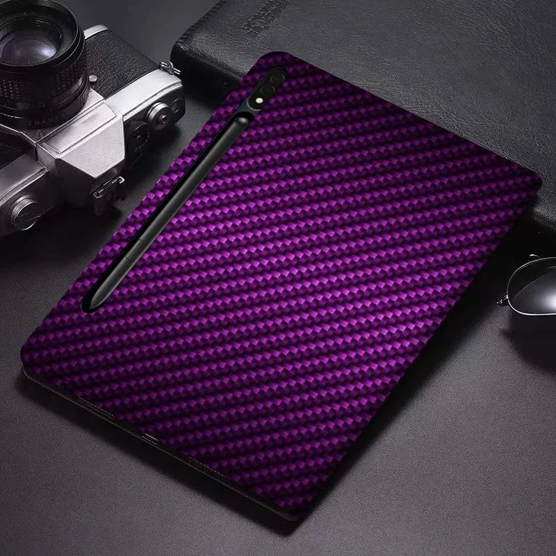 

Чехол для планшета Samsung Galaxy Tab S6 S7 S8 S9 S10 FE Plus Lite с рисунком под карбон, мягкий, гибкий, с поддержкой, подарок