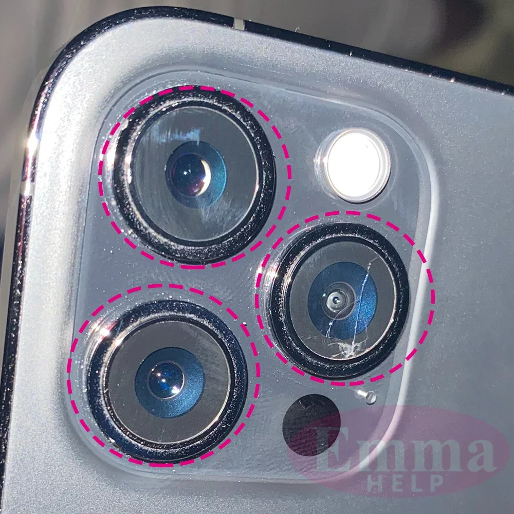 2Set Original Sapphire Back Camera Lens Glass for iPhone 16 15 14 13 12 Pro Max Mini Replacement Parts