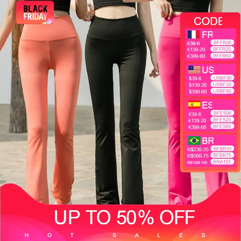 Pantalon évasé surdimensionné pour femme, vêtements de yoga pour femme, vêtements d'exercice, collants classiques à carreaux, legging d'entraînement de gym, fitness, média