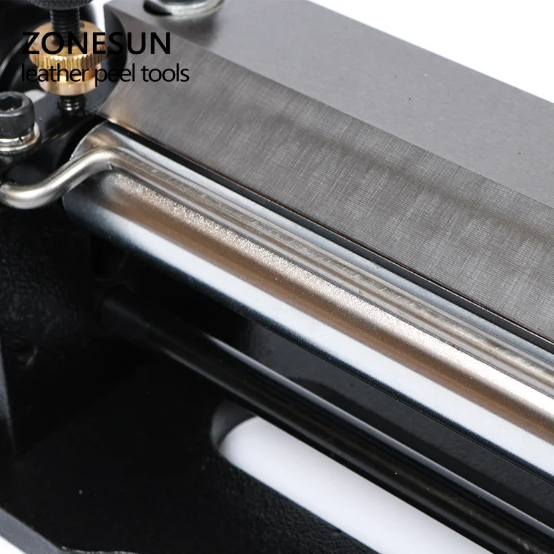 ZONESUN Manual Leather Skiver, Peel Splitter Tools, Shovel Skin Machine, Vegetable Tanned Leather Peeler, DIY, 6 \