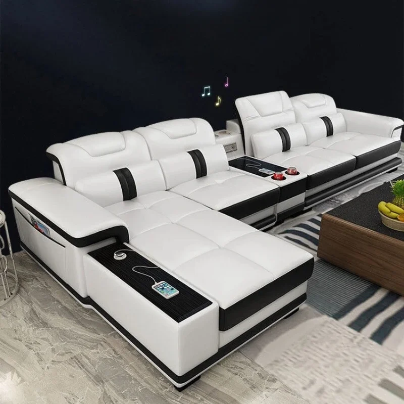 Designer Luxury Modern Sofa Fancy Relax White Reclining Lounge Sofa Home Sectional Divani Da Soggiorno Furniture Living Room