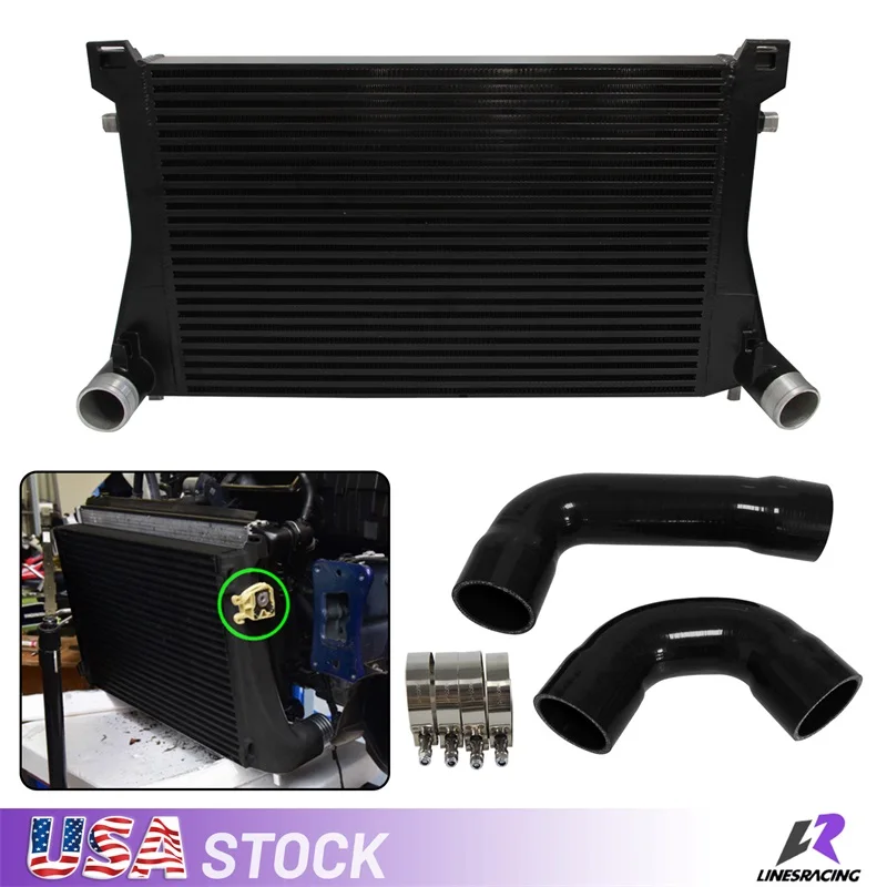 Intercooler Kit Fits For Audi A3/S3 / VW Golf GTI R MK7 EA888 1.8T 2.0T TSI Skoda Octavia 5E Black/Silver