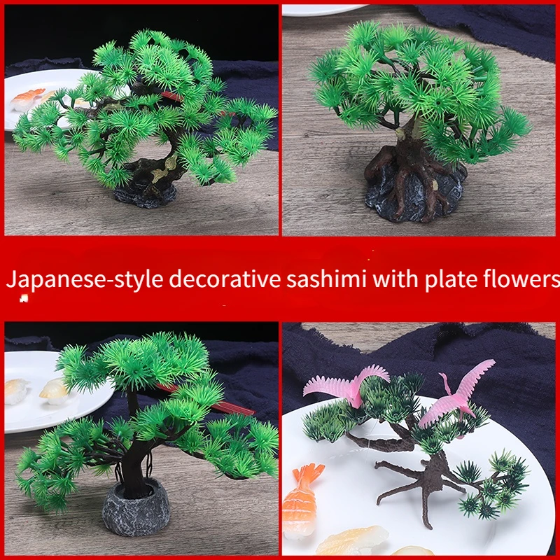 

Sashimi Platter Decorative Flowers, Creative Sushi Japanese Materials Embellished with Flowers