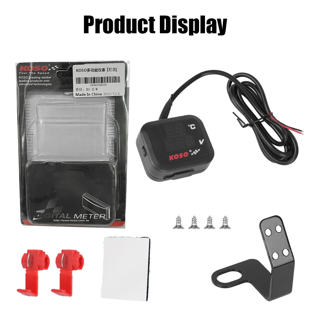 For HONDA SUZUKI Accessorie Indicator Temperature Marker Motorcycle  Water Temp Meter USB Phone Charger Universal