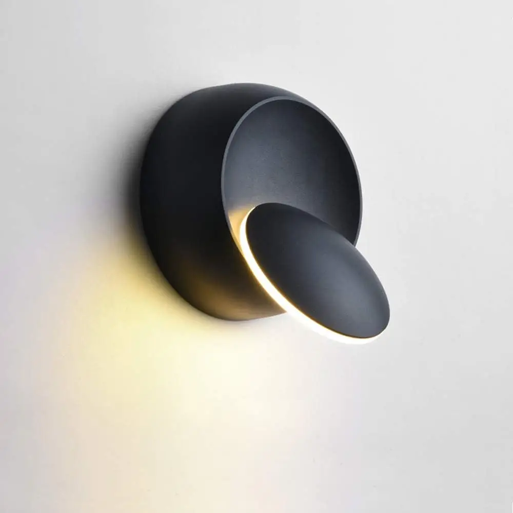 5W RGB LED Modern Wall Lamps 350° Rotatable Lamp Wall Sconces Use for Living Room Bedroom Wall Light Home Fancy Light