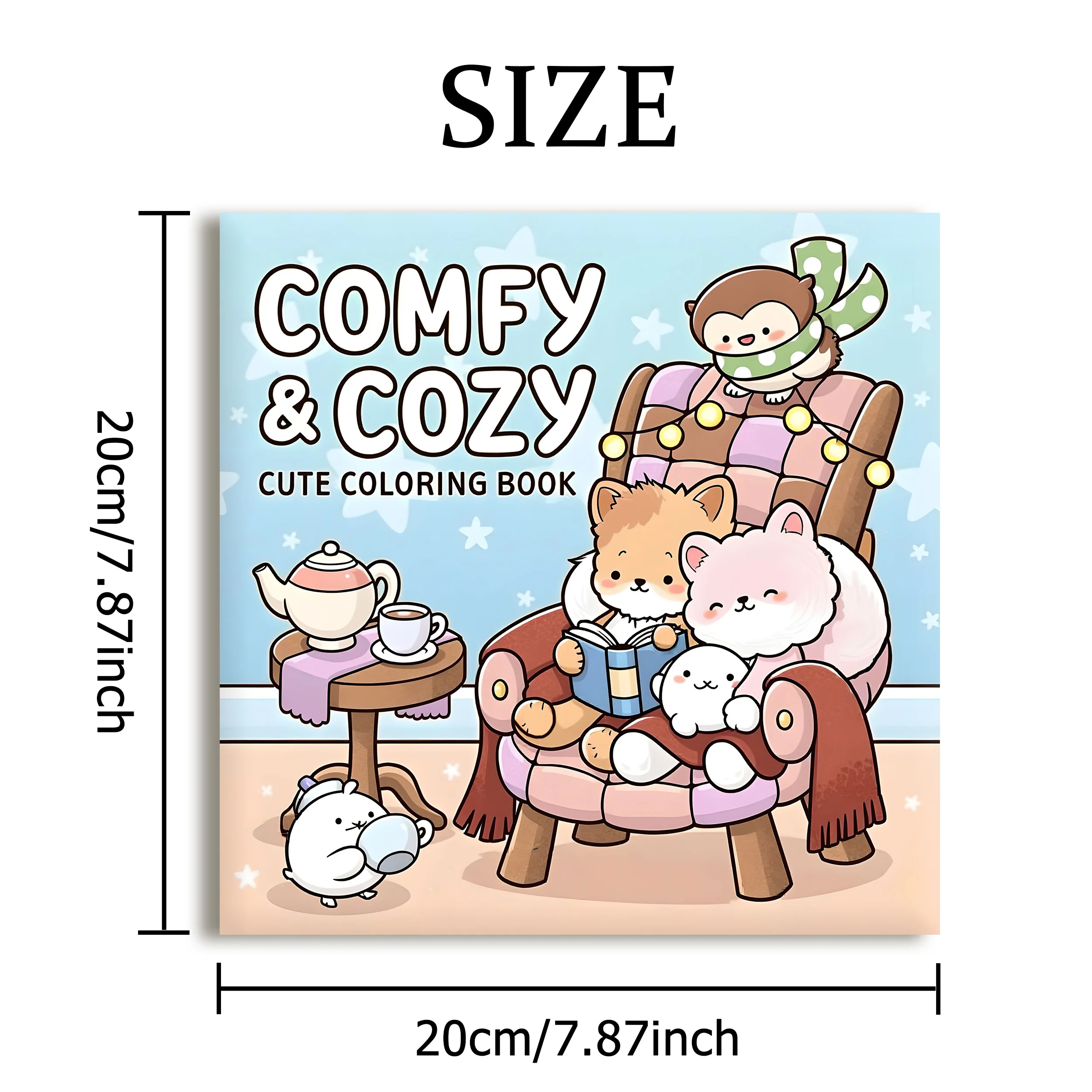 COMFY & COZY Bold-easy Patterns Coloring Book for Adults Cute Drawing Book Perfect Gift for Party and Birthday