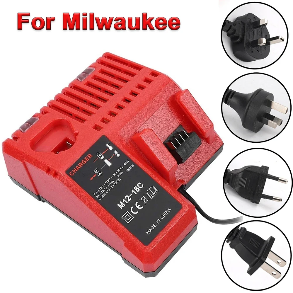 

3A Rapid Fast Charger Replacement – 12V/14V/18V Multi-Voltage for Milwaukee M12-18C Dual Port