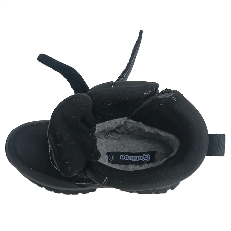 NEW 1pair Waterproof Boy Wool Snow Boots Winter Warm Leather Ski Children Boot,-40 or -30 degrees Kid Boot