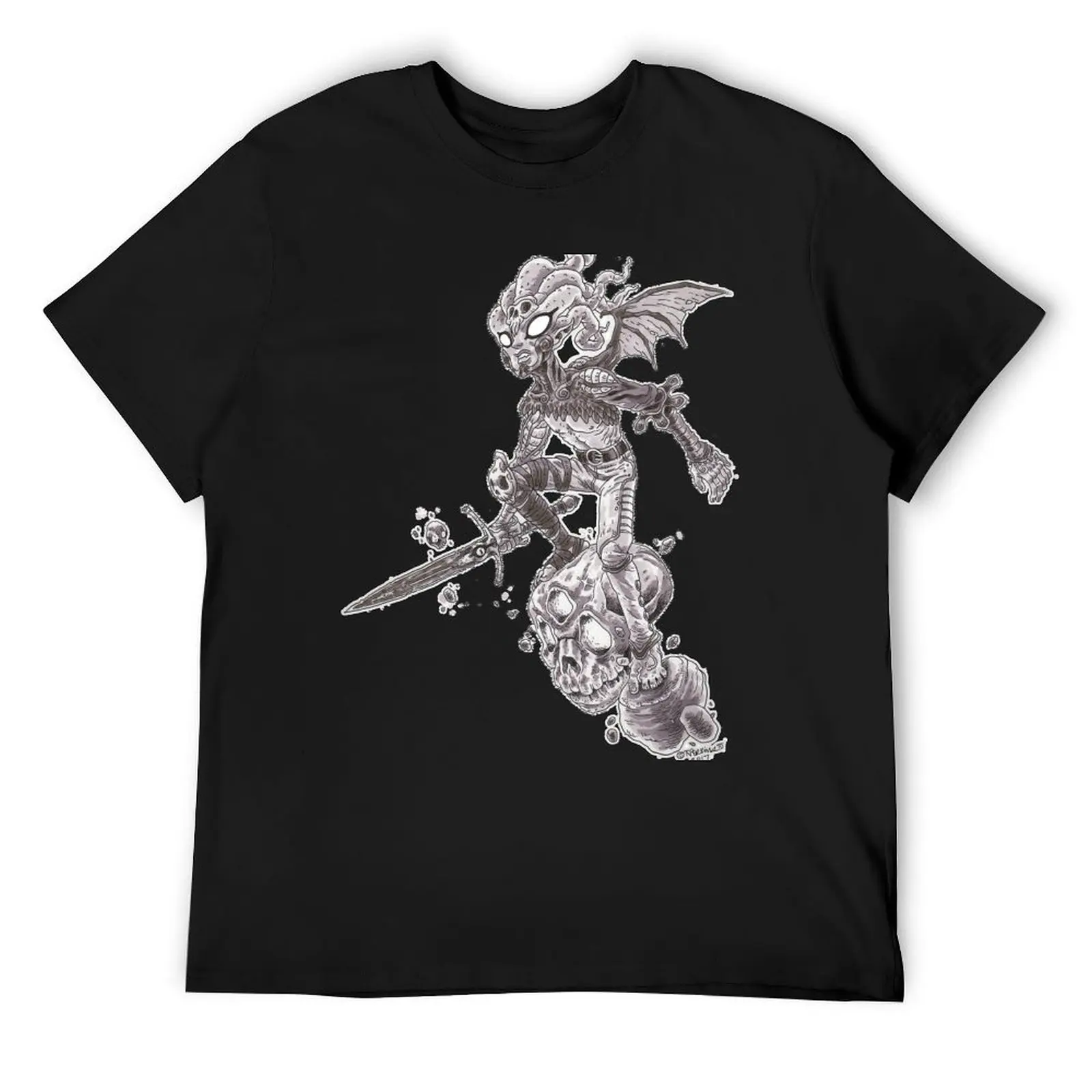 

Kthulu Knight T-Shirt man t shirt korean fashion luxury designer anime stuff Men's t-shirts