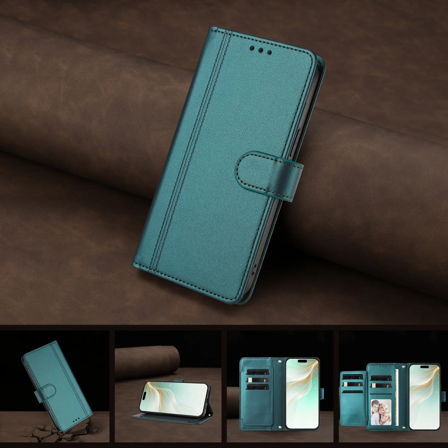 Flip Phone Case For Samsung Galaxy A02S A03S A04S A05S A06 A07 F14 F16 Holder 9 Card Slots Luxury PU Leather Wallet Cover Funda