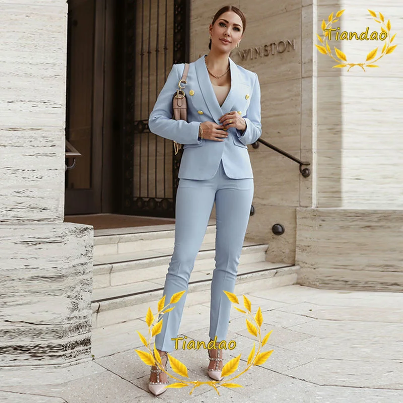 High Quality Women Suit Office Lady Work Blazer JJcket And Pants For Lady Two Pieces Formal Business Silm Fit Outfit