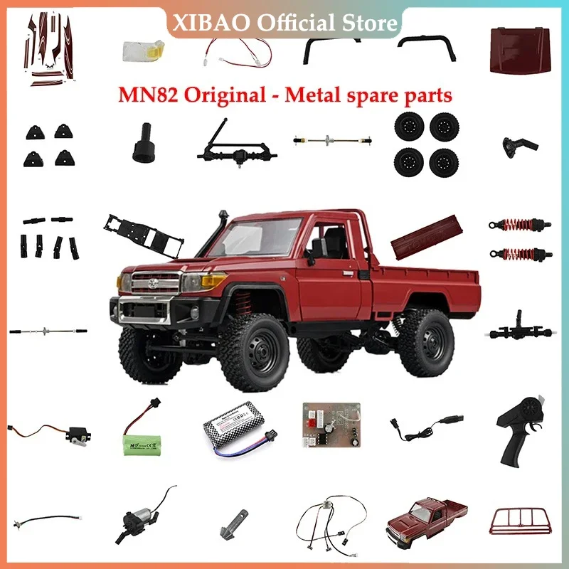 MN82 LC79 1: 12 Original Accessories Wave Box Shock Absorber Axle Girder Parts Wheel Eyebrow Non-destructive Installation Parts