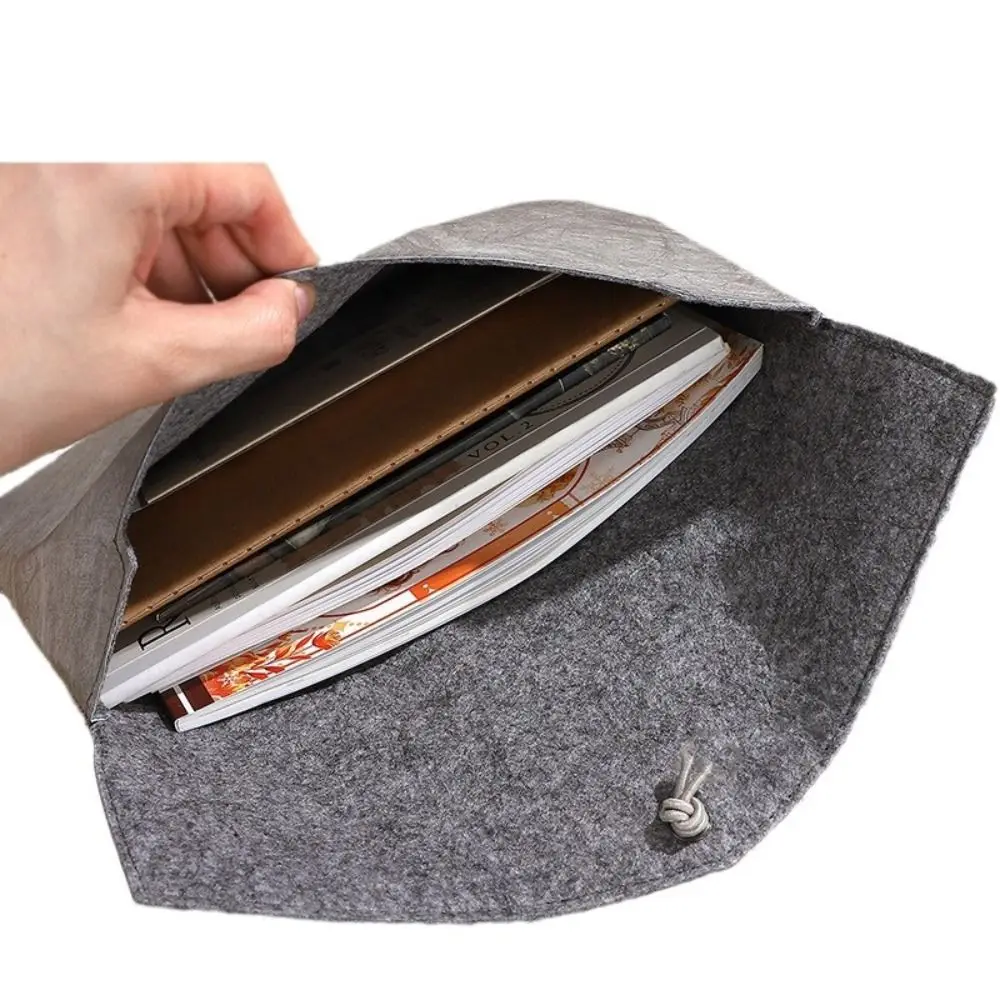 DuPont Paper File Handheld Bag Waterproof Large Capacity File Storage Bag Vintage Exquisite Handheld Laptop Bag Utility Pouch