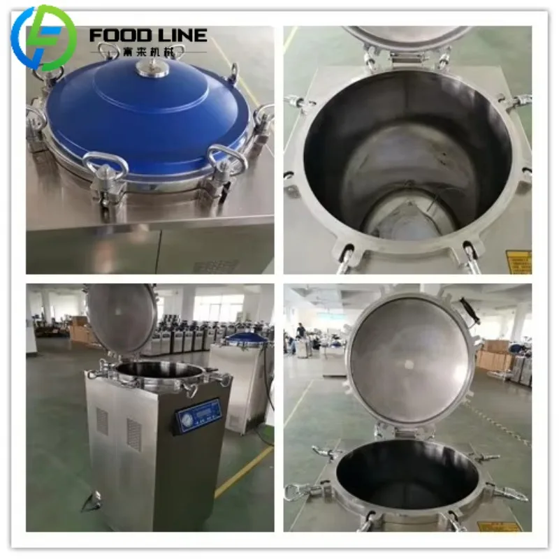 الفولاذ المقاوم للصدأ التلقائي الفطر العمودي ارتفاع ضغط الأوتوكلاف معقم البخار #3