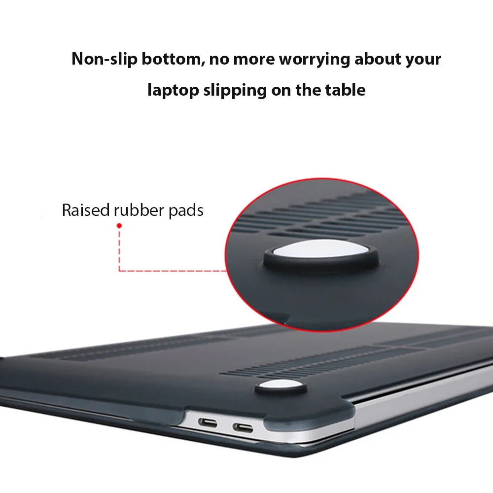 Laptop MacBook Case For New MacBook Pro 14 M3 M2 M1 Chip Pro 16 Funda Air 13 13.6 15 Dirt Resistant Computer Case Accessories