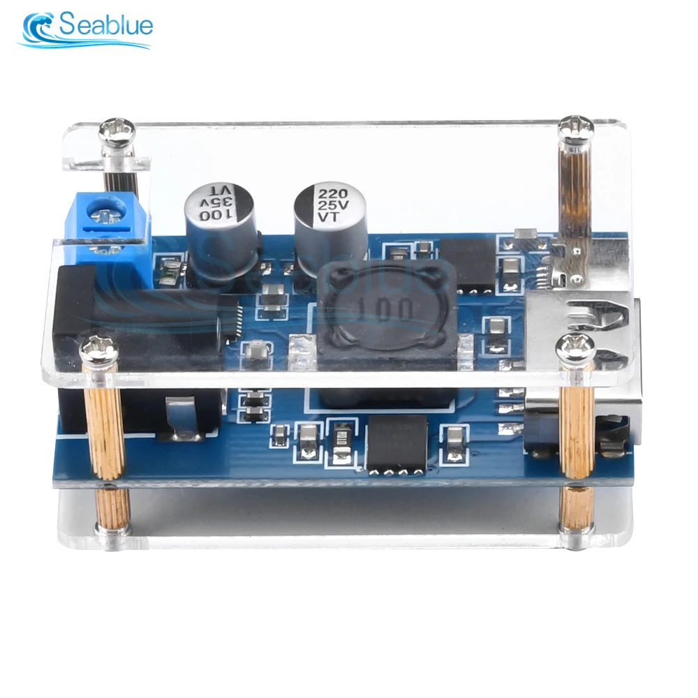 DC-DC 8.2-32V To 3V-20V Step Down Power Supply Buck Converter Replace LM2596S Adjustable USB Step-down Charging Module For Phone