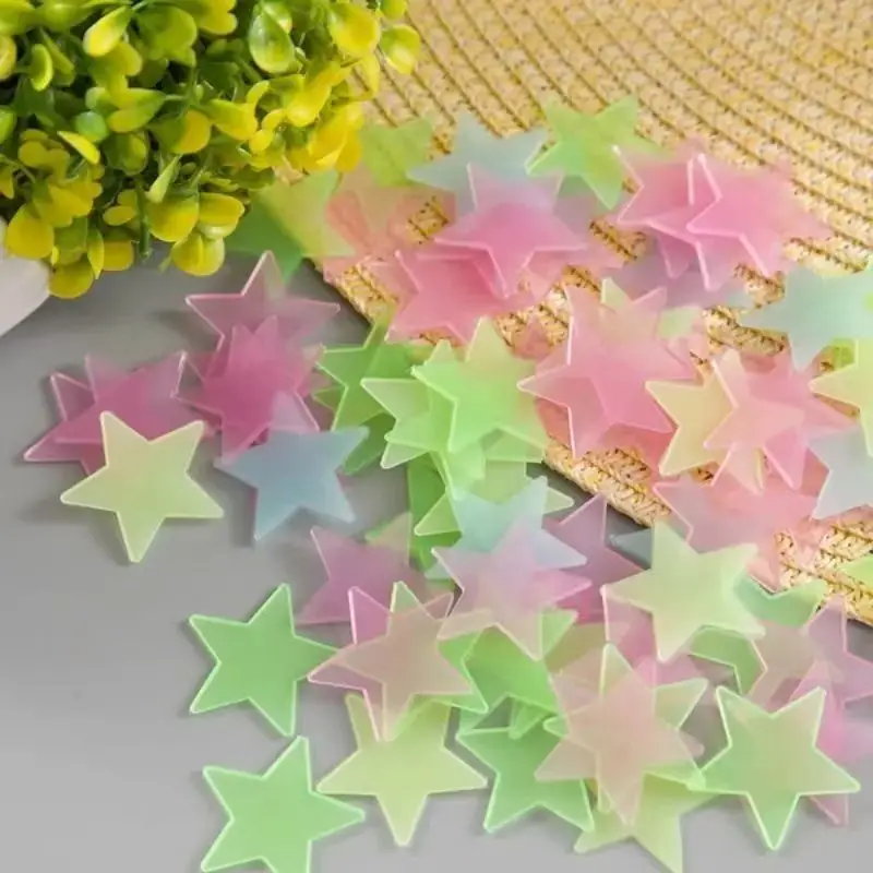 

Luminous Cartoon butterfly Stars Wall Stickers for Kids room Bedroom Decor Glow in the darkWall Decals Noctilucent Stickers