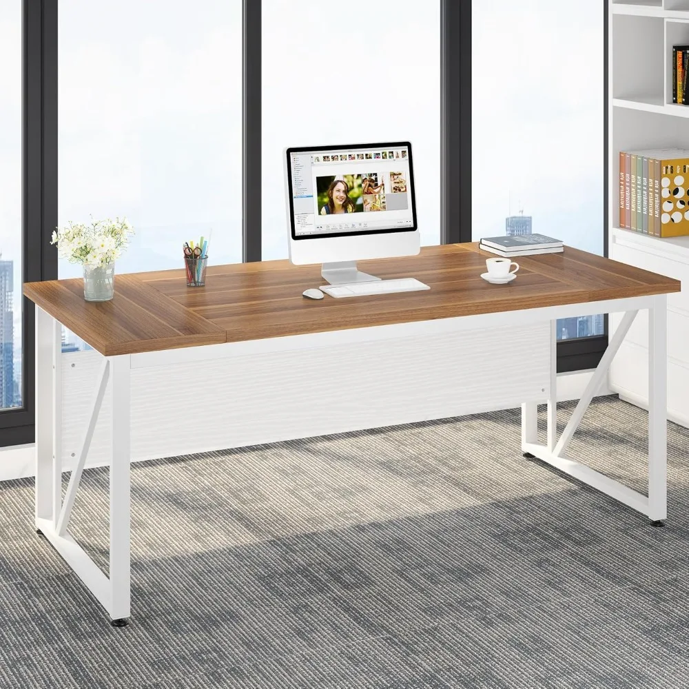 63-Inch Computer Desk with 47-Inch Lateral File Cabinet, Large Workstation Business Furniture, L Shaped Desk