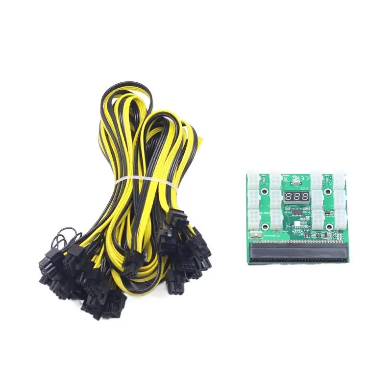 WYORESY GPU 1200w 750w PSU Breakout Board 12V for DPS-1200FB A DPS-1200QB A PS-2751-LF-1F Used for Server Power