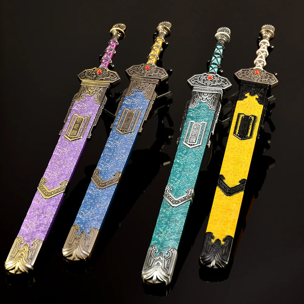 11.6-Inch Metal Naraka Game Peripherals Katana "Yitian Sword" Original Samurai Sabre Anime Steel Sword Real Size Japanese Toy