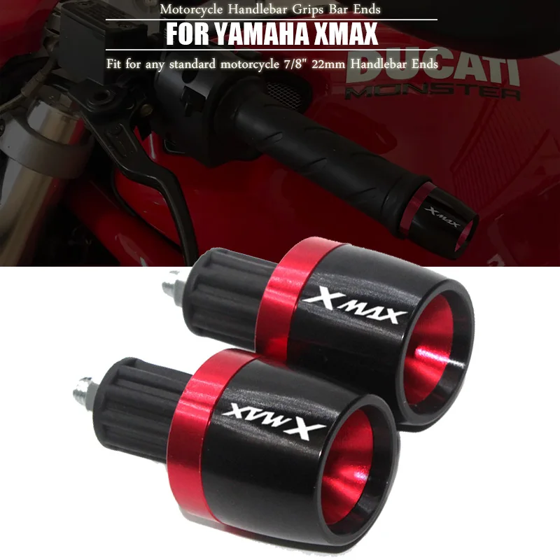 For XMAX300 XMAX 300 2017-2022 2021 2020 2019 2018 Motorcycle Accessories Handlebar Handle Bar Grips End Cap Plug Slider