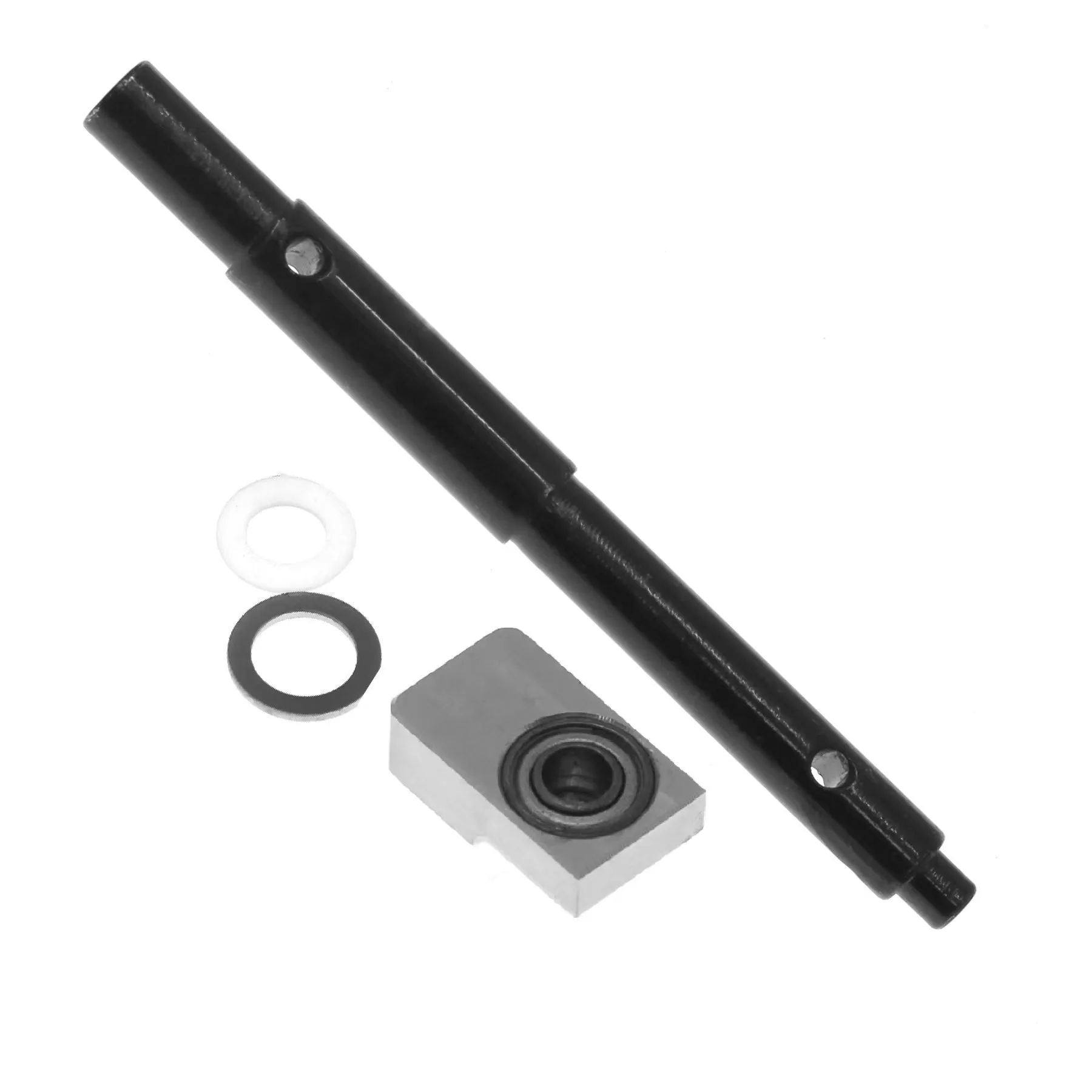 OKHL Carbon Steel Spur Gear Shaft with Bearing Block and Shims for Traxxas X-Maxx 8S XRT 8S Upgrade
